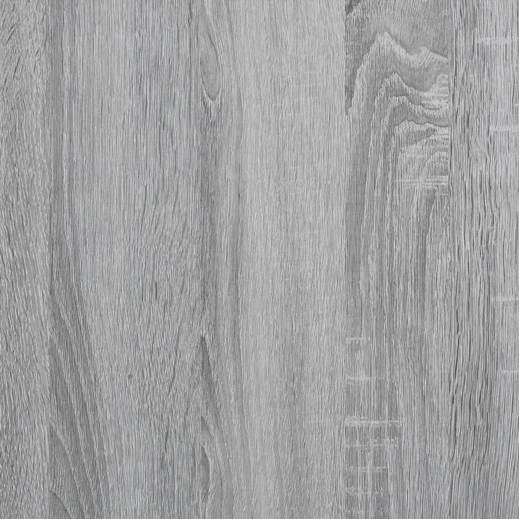 vidaXL Boekenkast 79x30x180 cm bewerkt hout en metaal grijs sonoma