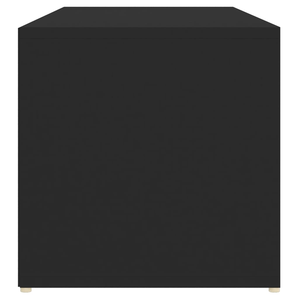 vidaXL Schoenenopbergbank 105x35x35 cm spaanplaat zwart