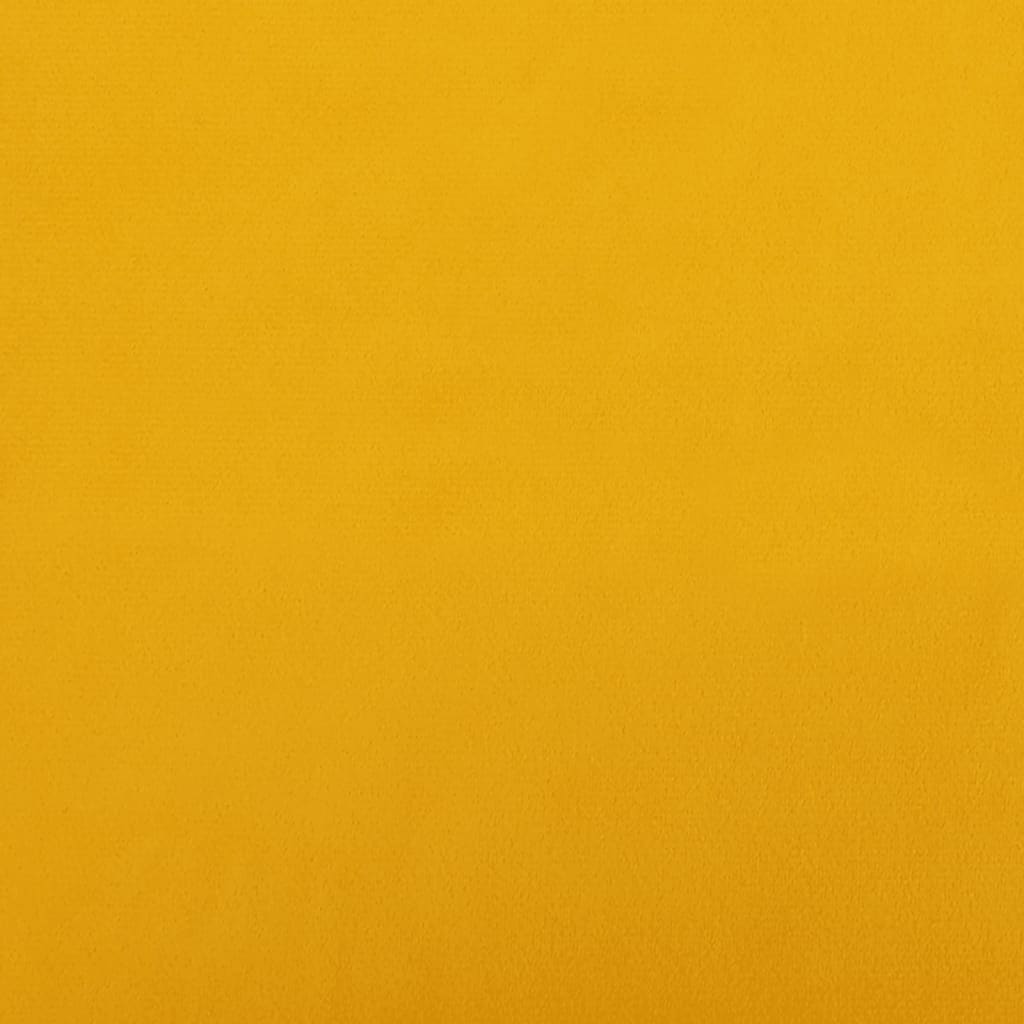 vidaXL Slaapbank 2-zits fluweel geel