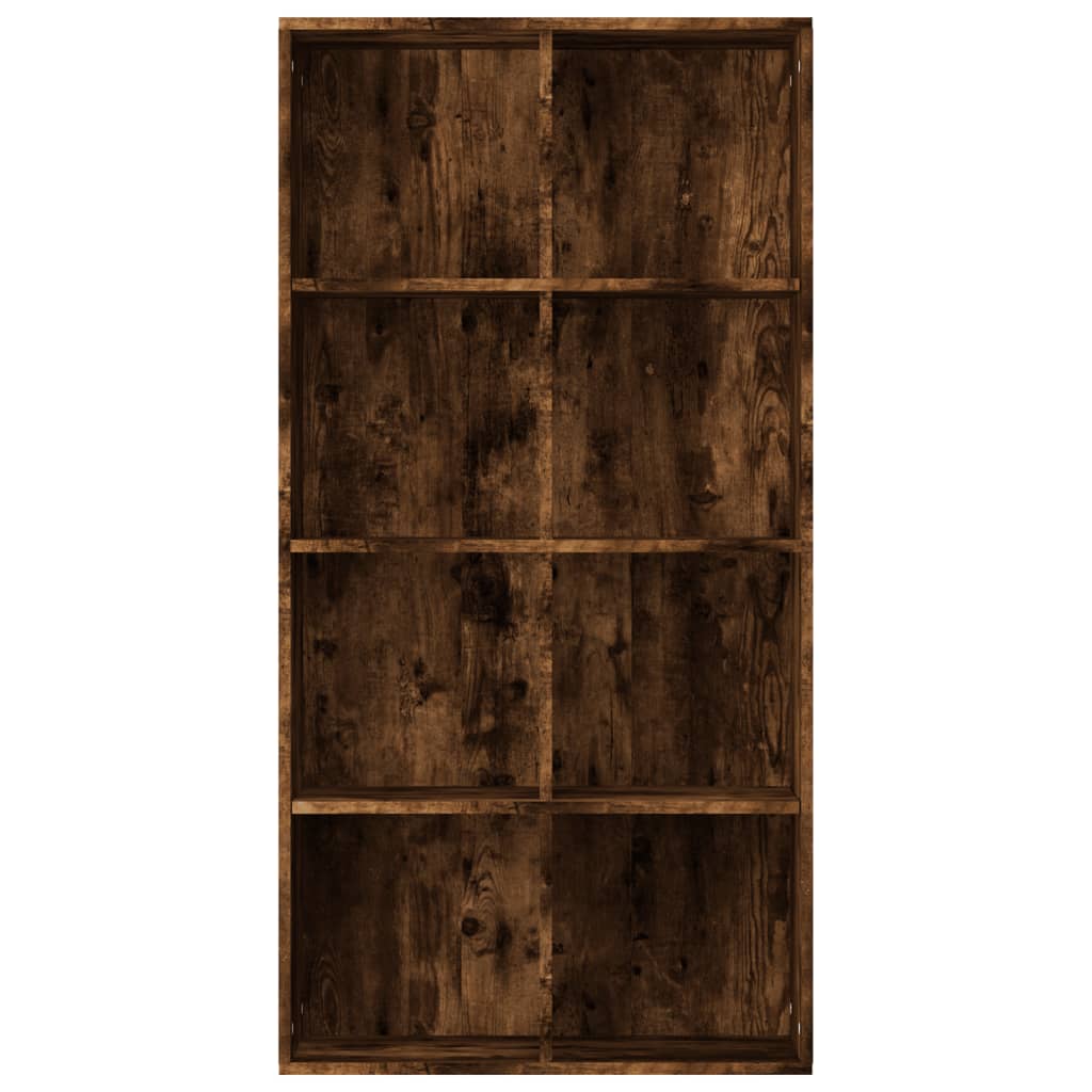 vidaXL Boekenkast 66x30x130 cm bewerkt hout gerookt eikenkleurig