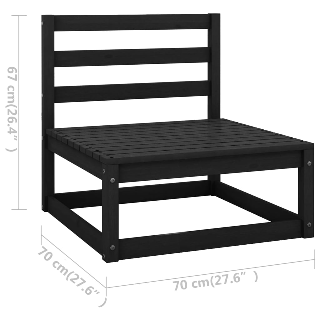 vidaXL 12-delige Loungeset massief grenenhout