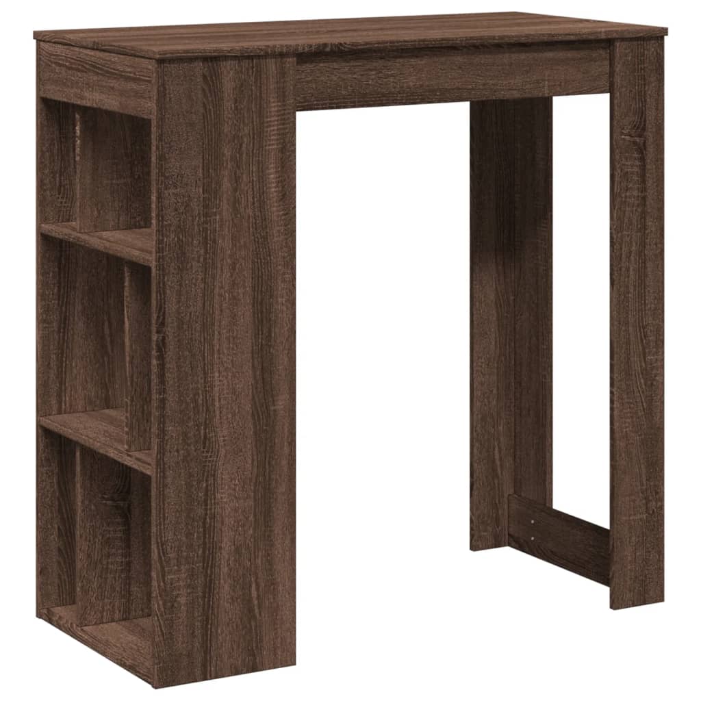 vidaXL Bartafel met rekken 101x40x103,5 cm hout sonoma eikenkleur