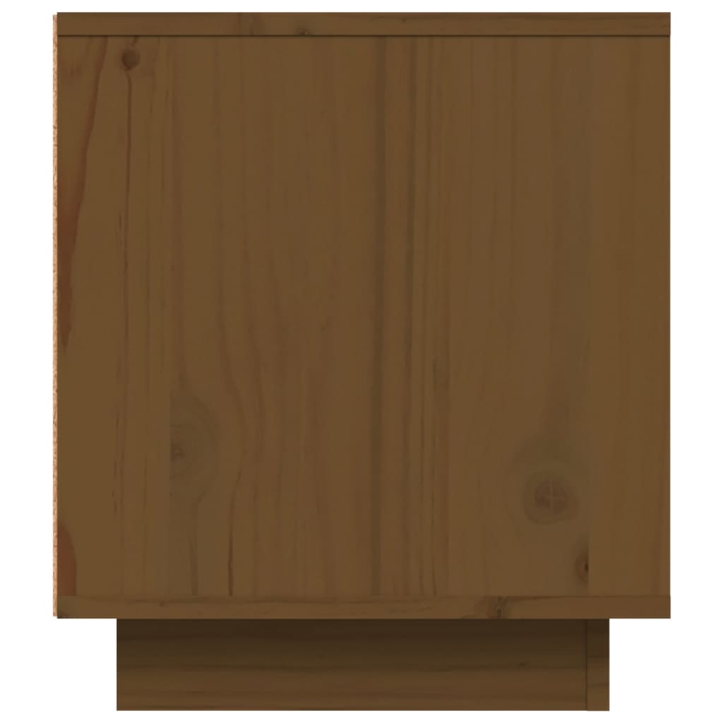 vidaXL Tv-meubel 80x35x40,5 cm massief grenenhout honingbruin