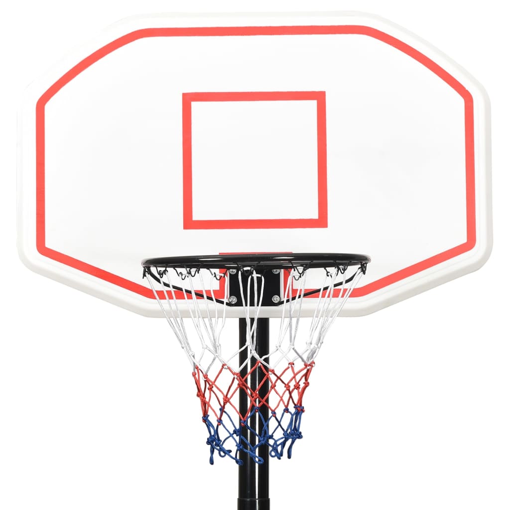vidaXL Basketbalstandaard 258-363 cm polyetheen wit