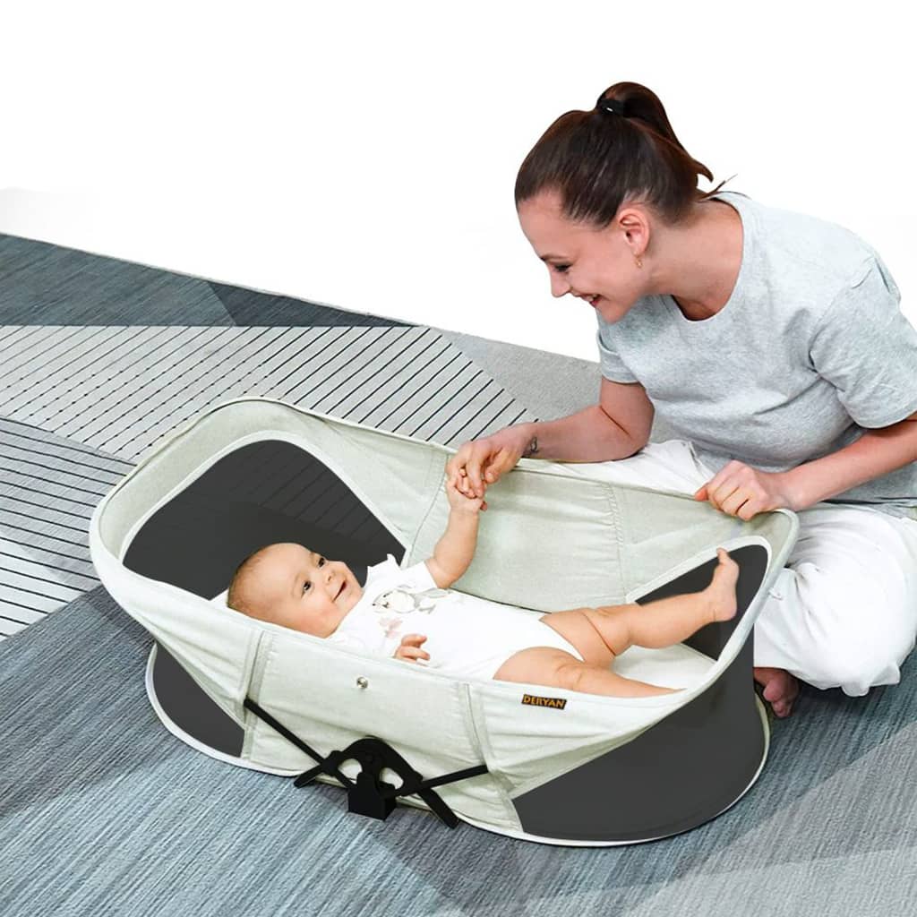 tapijt Bot Kan niet DERYAN Reisbedje Infant Baby Luxe met klamboe pop-up crèmekleurig online  kopen | vidaXL.be