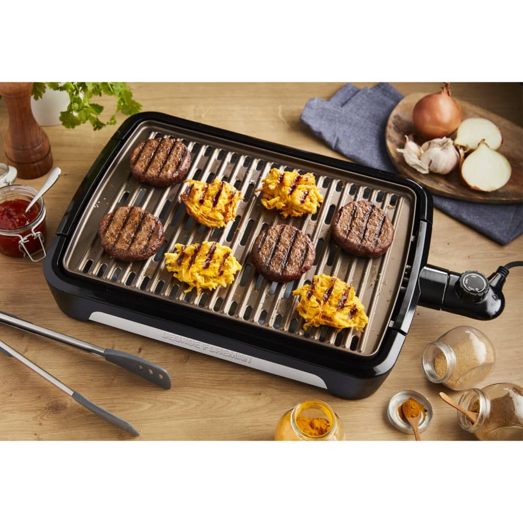 GEORGE FOREMAN Barbecuegrill rookvrij L koperkleurig