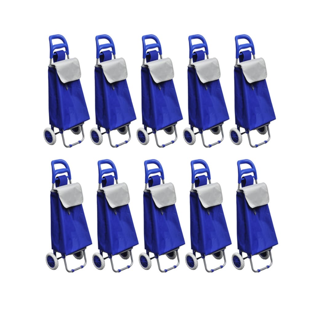 Boodschappentrolley 33L blauw (10 stuks)