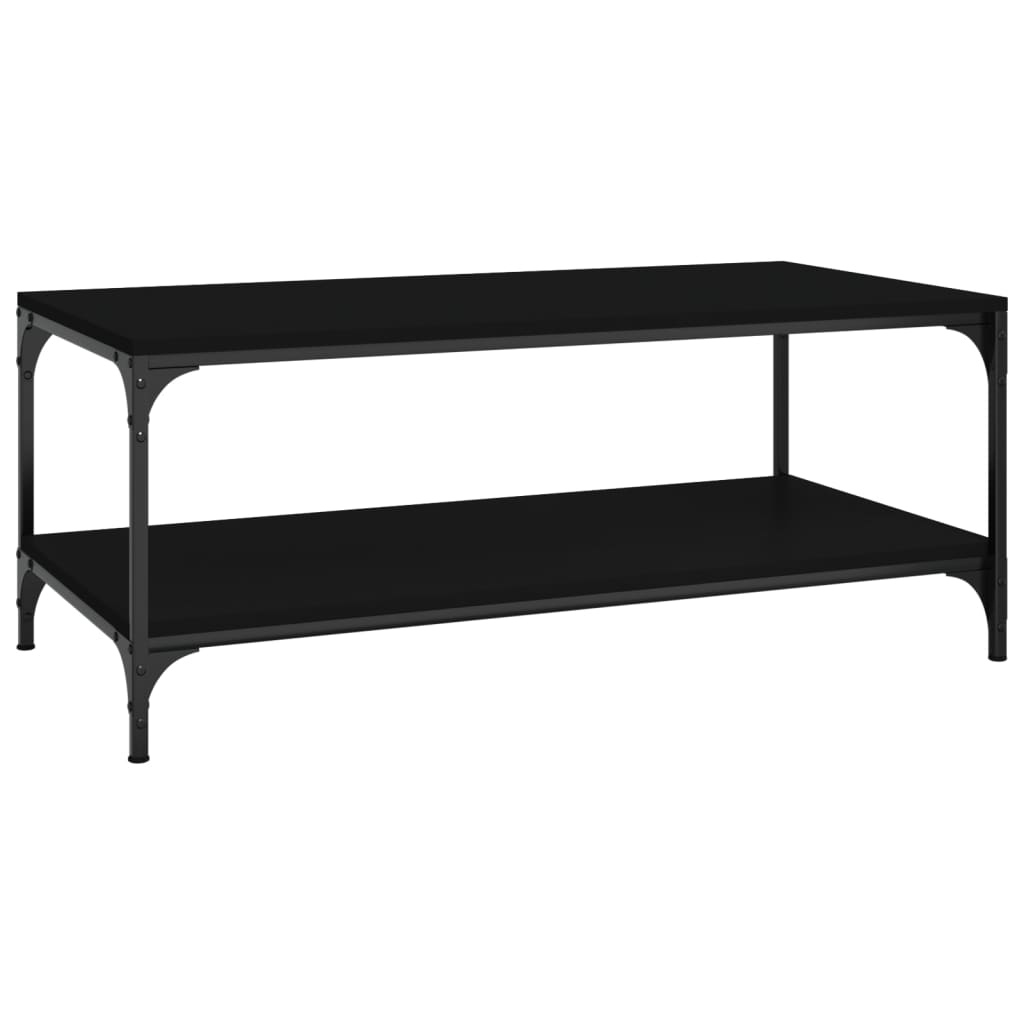 VidaXL Salontafel 100x50x40 Cm - Betongrijs Bewerkt Hout Met Opbergruimte