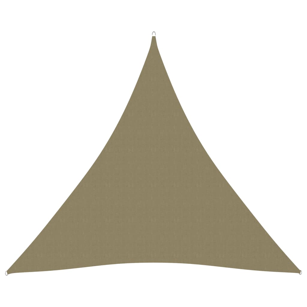 vidaXL Zonnescherm driehoekig 3x3x3 m oxford stof beige