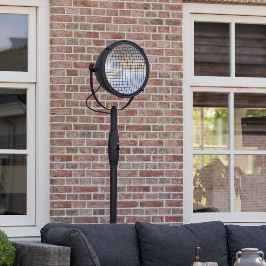 Sunred Terrasverwarmer staand Indus 2100 W halogeen zwart