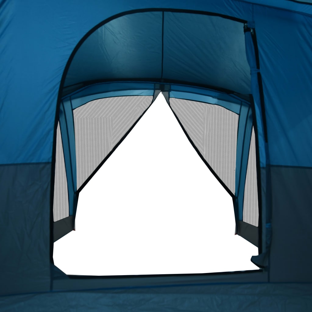 vidaXL Tent met luifel 4-persoons waterdicht blauw