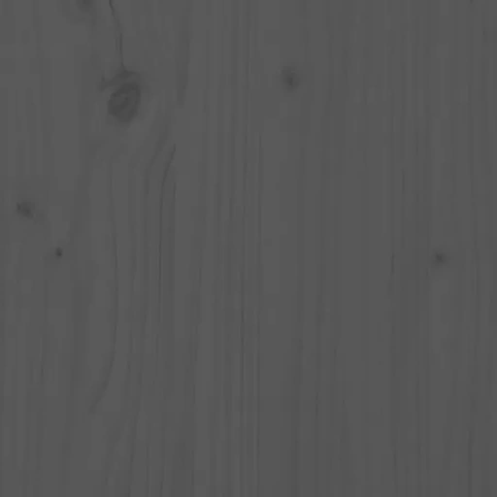 vidaXL Kledingrek 100x45x150 cm massief grenenhout grijs