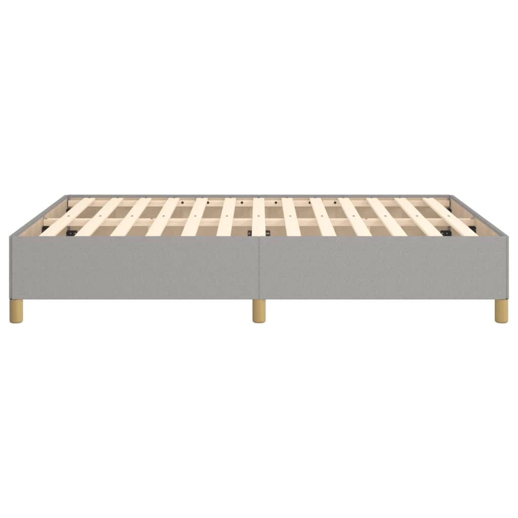 vidaXL Bedframe zonder matras stof lichtgrijs 140x200 cm