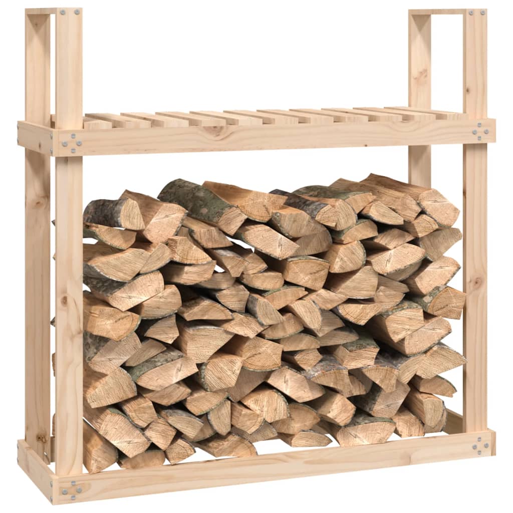 vidaXL Haardhoutrek 110x35x108,5 cm massief grenenhout