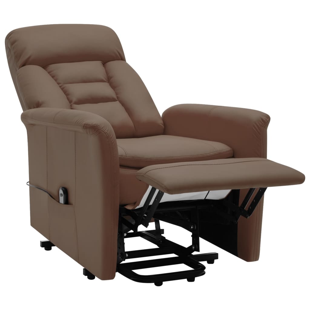 vidaXL Sta-op-stoel kunstleer bruin