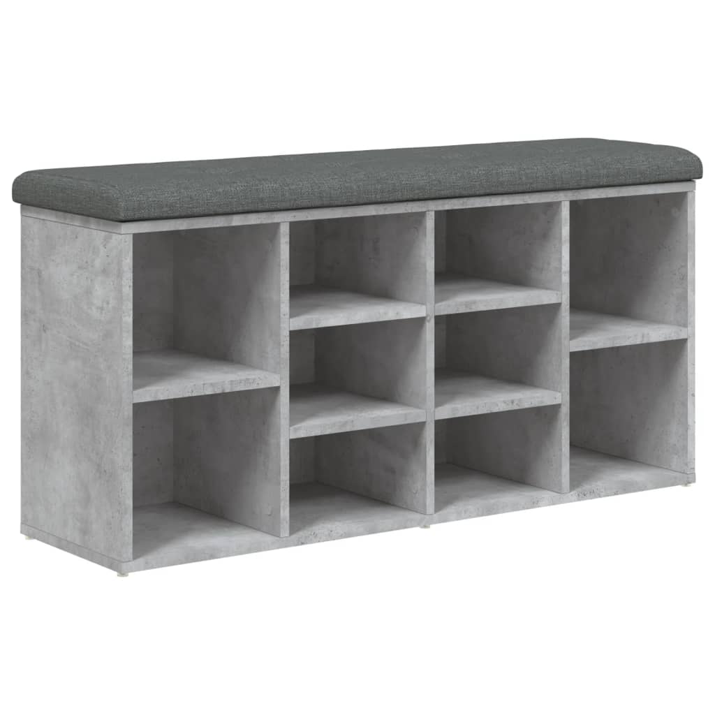 vidaXL Schoenenbankje 80x30x45 cm bewerkt hout gerookt eikenkleurig