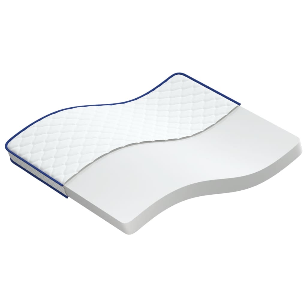 vidaXL Traagschuimmatras 140x190x17 cm wit