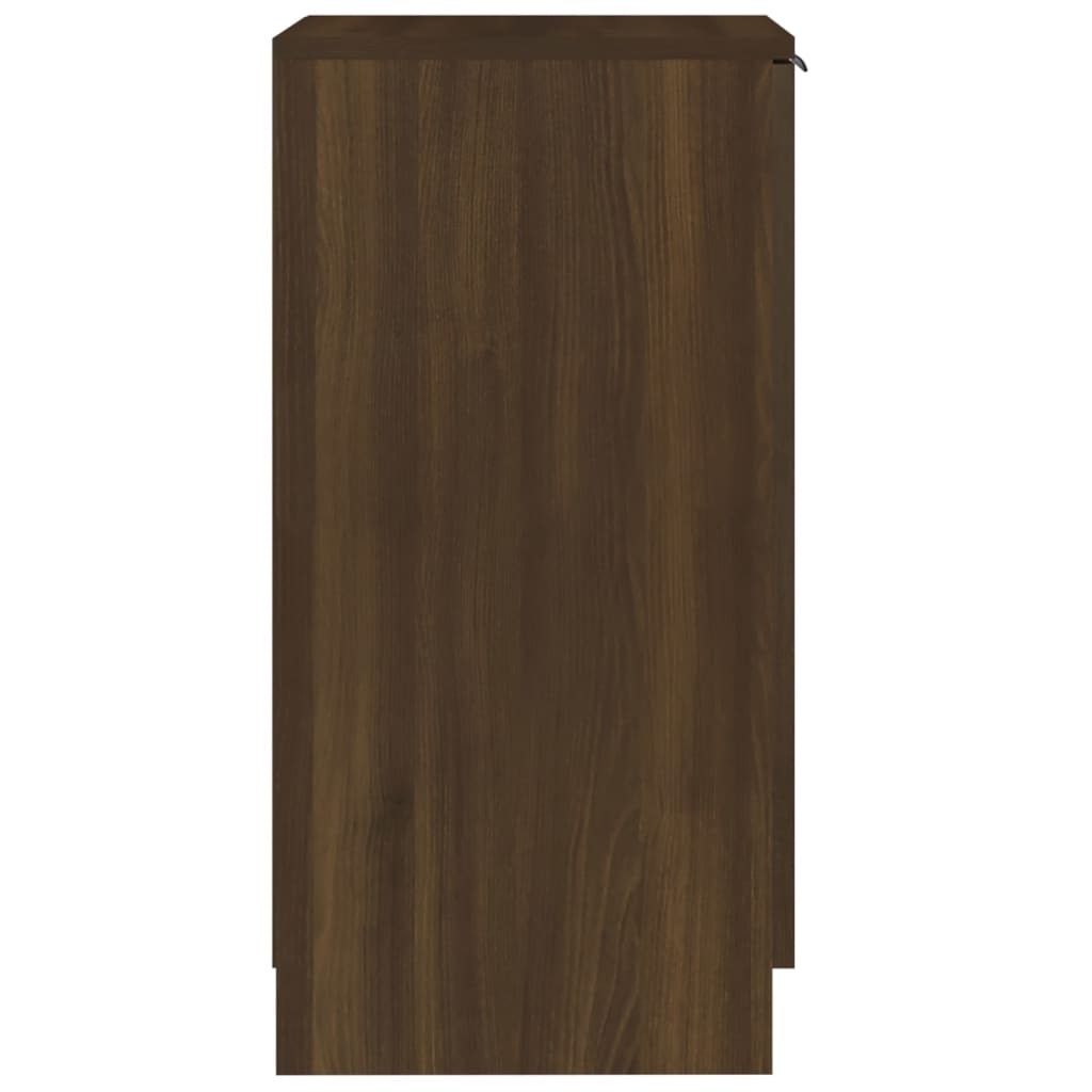 vidaXL Schoenenkast 30x35x70 cm bewerkt hout bruin eikenkleur