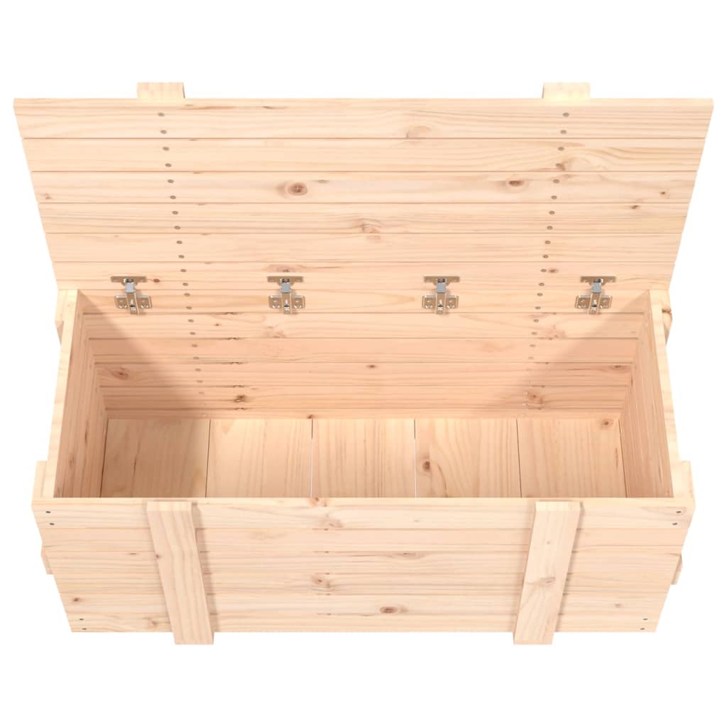 vidaXL Opbergbox 91x40,5x42 cm massief grenenhout