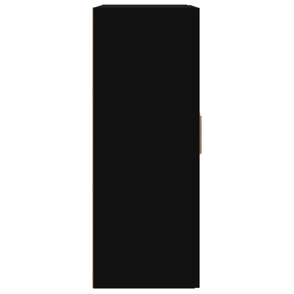 vidaXL Wandkast 69,5x32,5x90 cm bewerkt hout zwart