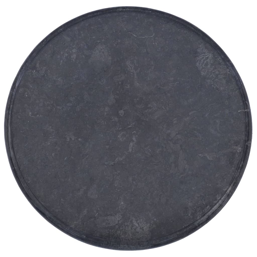 vidaXL Tafelblad Ø60x2,5 cm marmer zwart