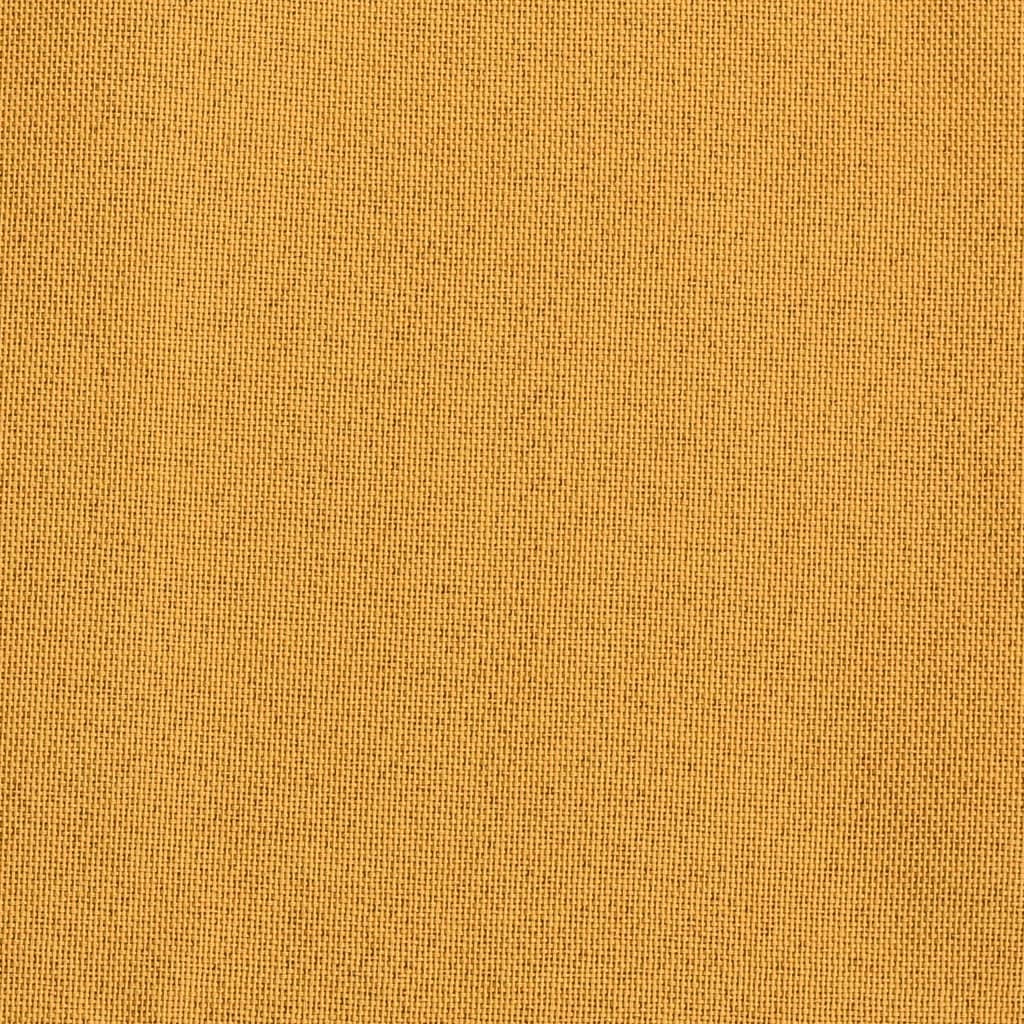 vidaXL Gordijnen linnen-look verduisterend haken 2 st 140x175 cm geel