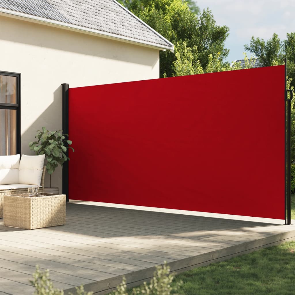 vidaXL Windscherm uittrekbaar 200x600 cm rood