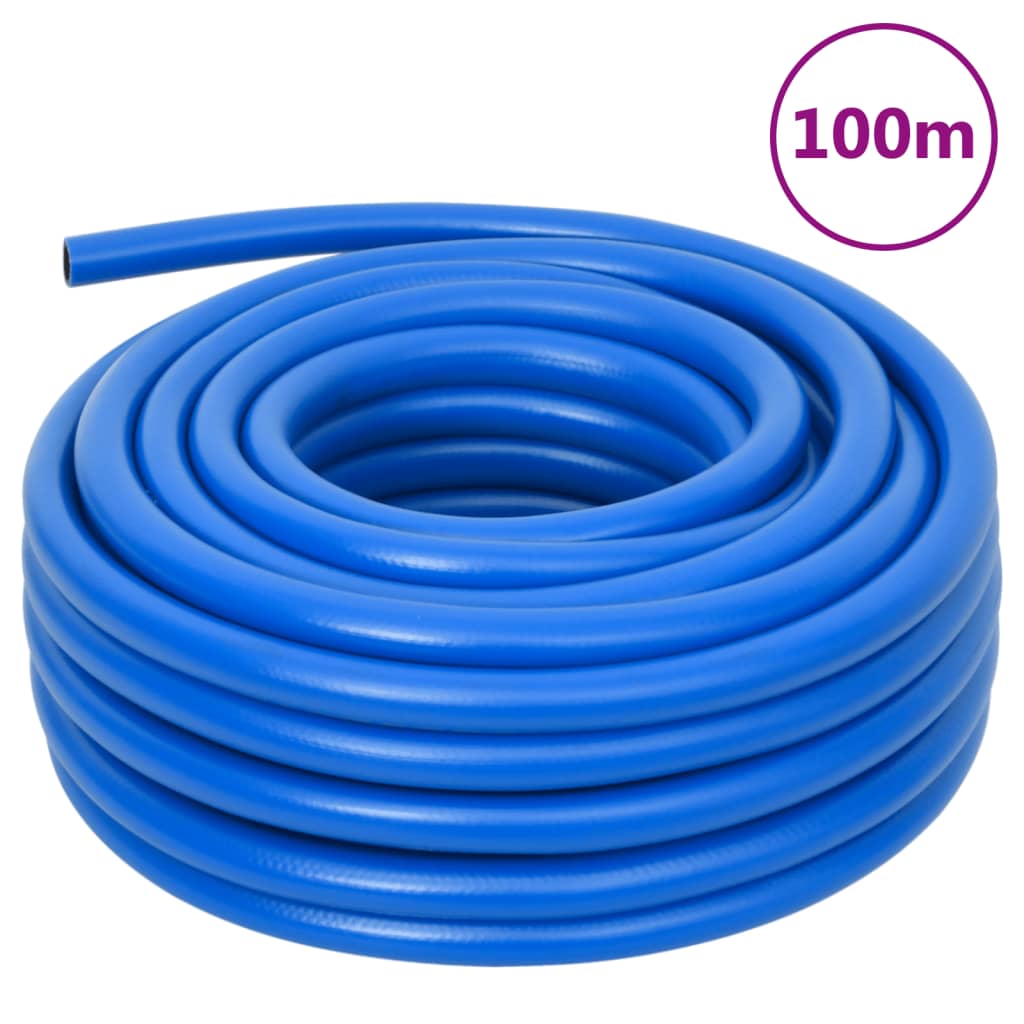 vidaXL Luchtslang 0,7'' 100 m PVC blauw