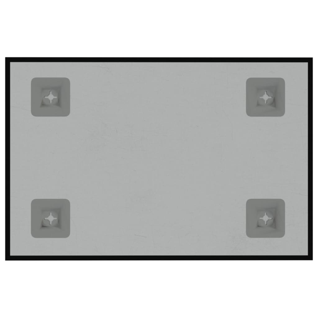 vidaXL Magneetbord voor aan de wand 30x20 cm gehard glas zwart