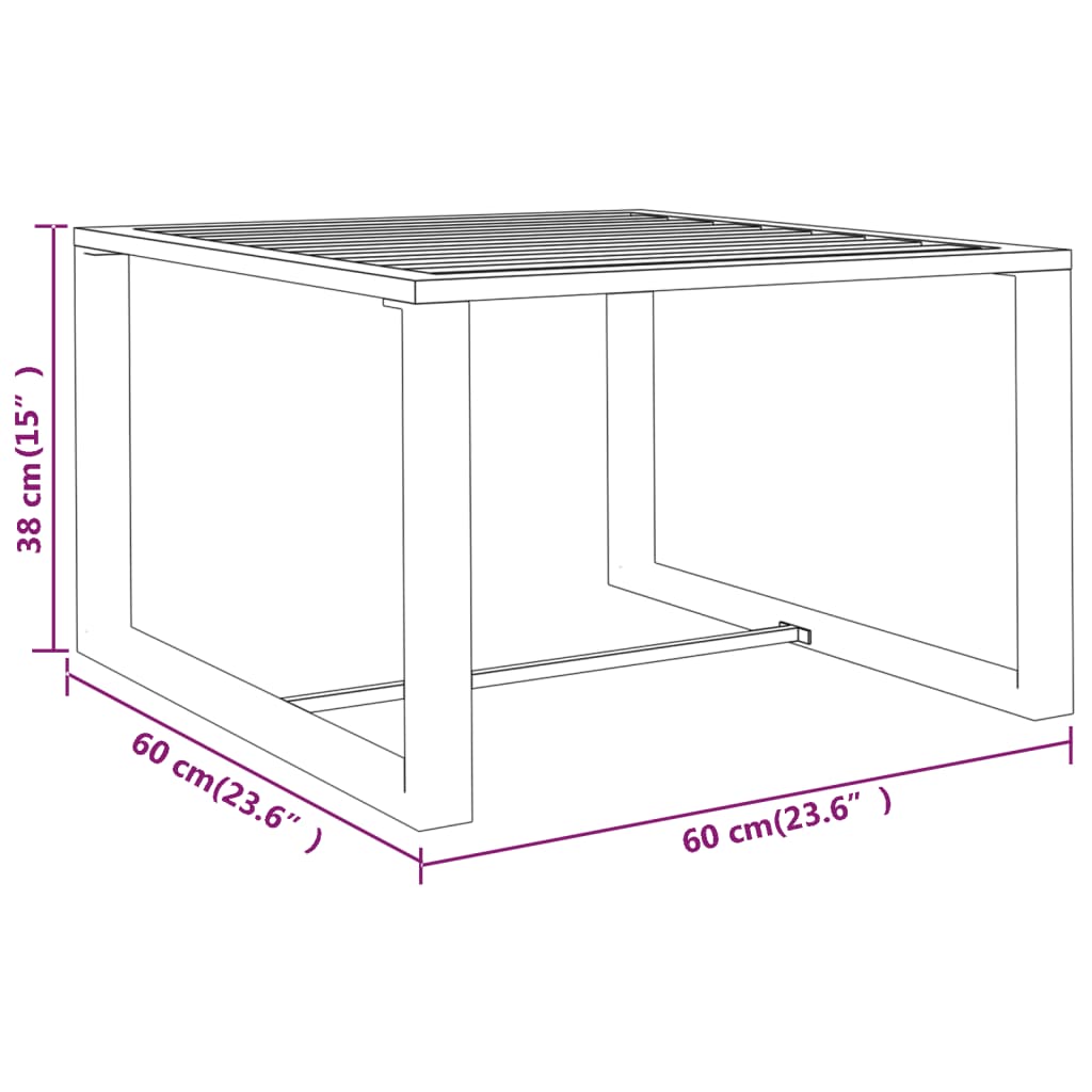 vidaXL 8-delige Loungeset met kussens aluminium antracietkleurig