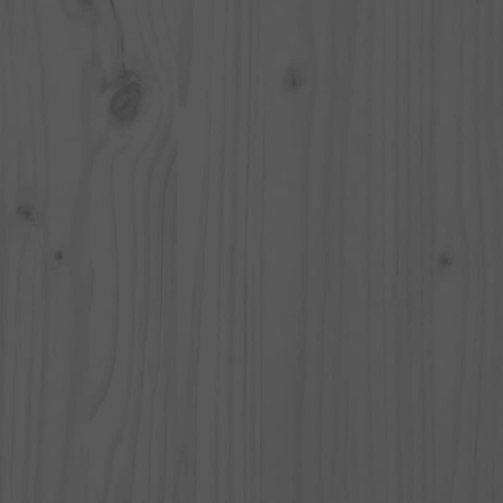 vidaXL Hondenmand 61,5x49x9 cm massief grenenhout grijs