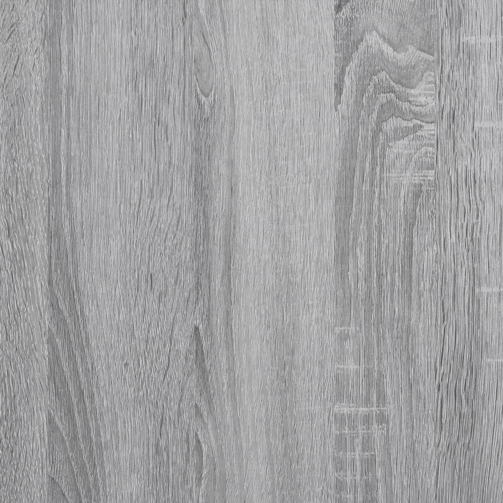 vidaXL Boekenkast 92x30x102 cm bewerkt hout en metaal grijs sonoma