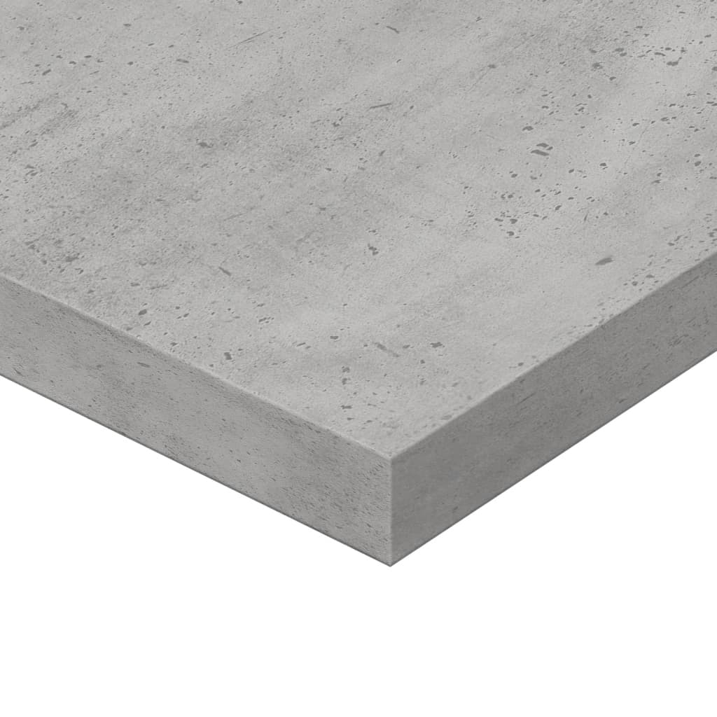 vidaXL Wandschappen 4 st 80x20x1,5 cm bewerkt hout betongrijs