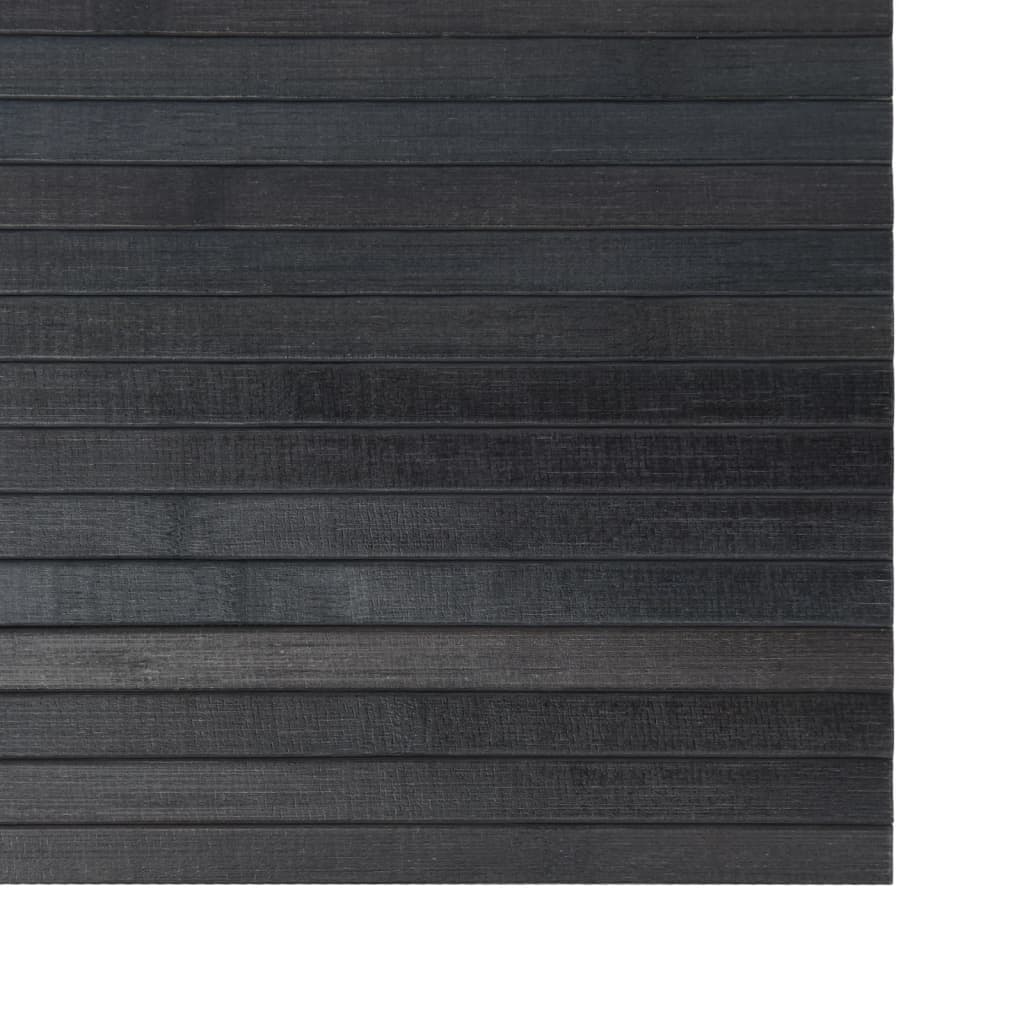 vidaXL Vloerkleed rechthoekig 100x400 cm bamboe grijs
