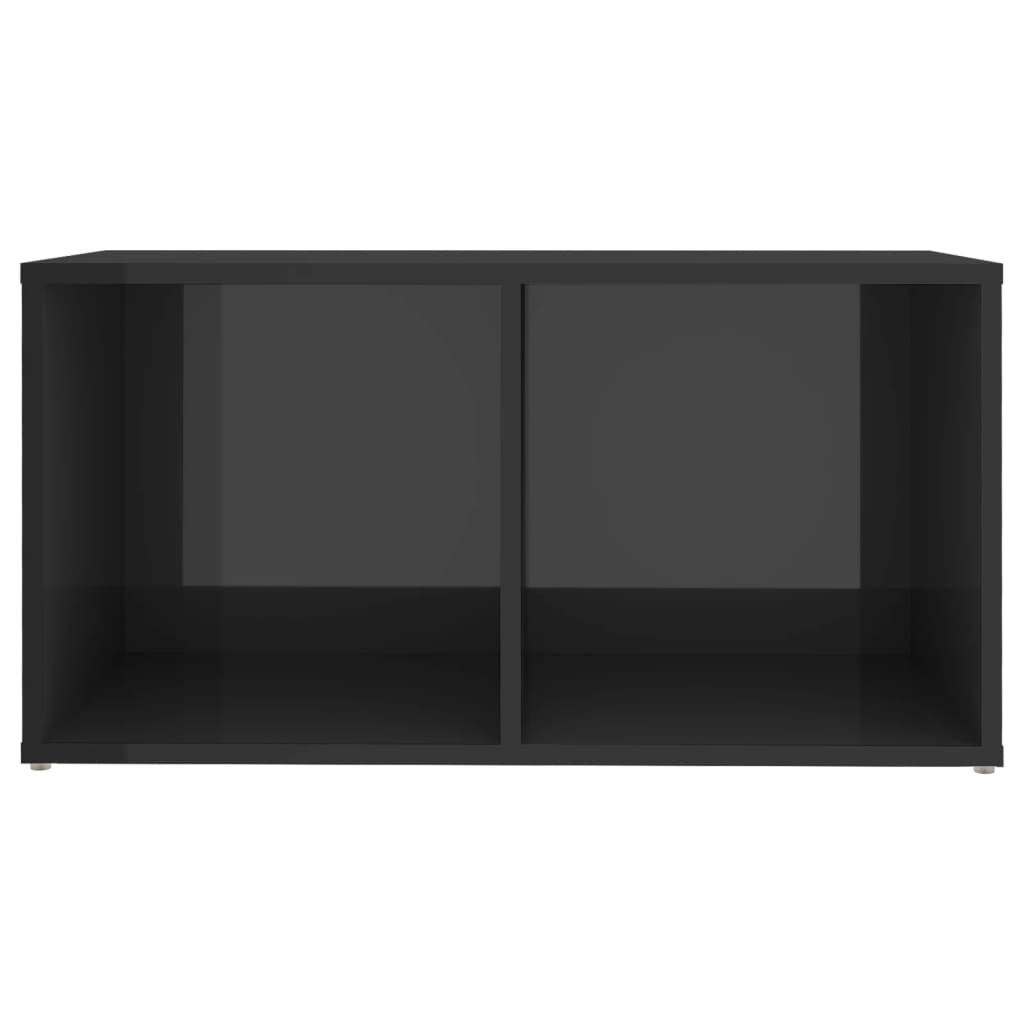 vidaXL 6-delige Tv-meubelset spaanplaat hoogglans grijs