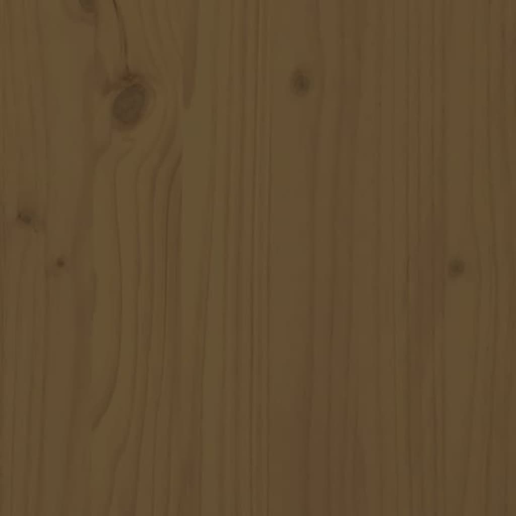 vidaXL Dressoir 60x35x80 cm massief grenenhout honingbruin