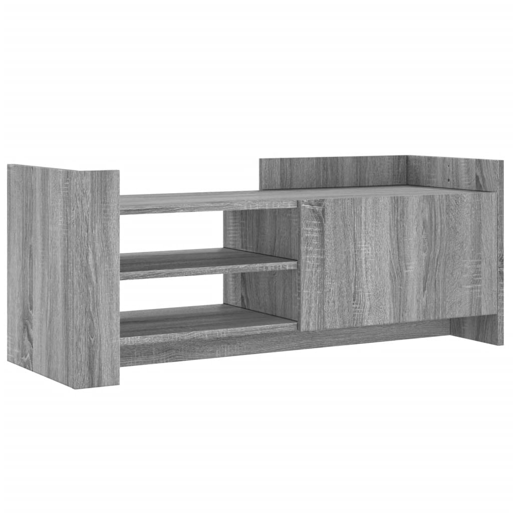 vidaXL Tv-meubel 100x35x40 cm bewerkt hout grijs sonoma eikenkleurig