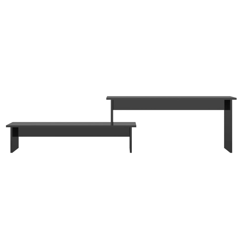 vidaXL Tv-meubel 180x30x43 cm spaanplaat hoogglans zwart