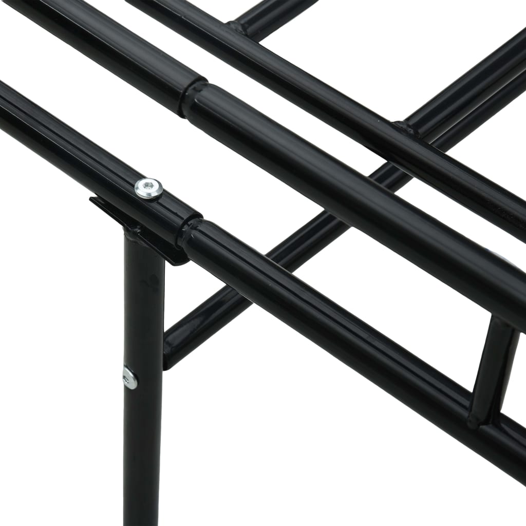 vidaXL Bedbankframe metaal zwart 90x200 cm