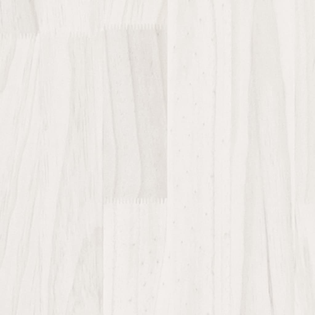 vidaXL Boekenkast met 2 schappen 40x30x70 cm massief grenenhout wit