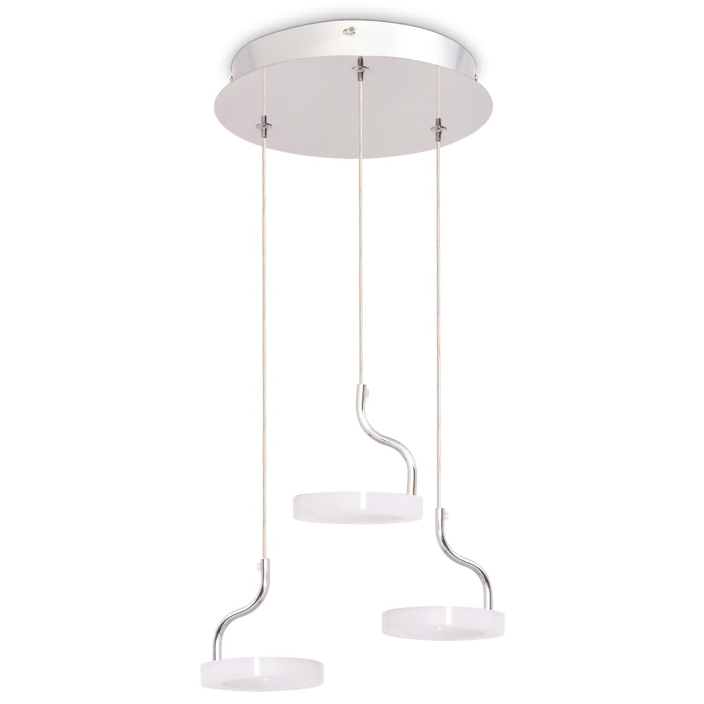vidaXL LED-hanglamp met 3 lampen warm wit