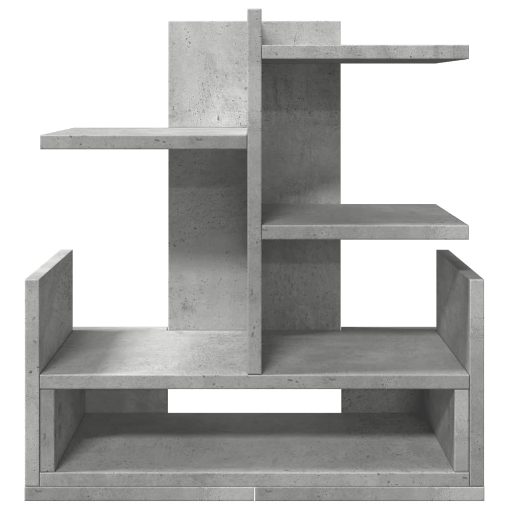 vidaXL Bureau organiser 49x20x52,5 cm bewerkt hout betongrijs