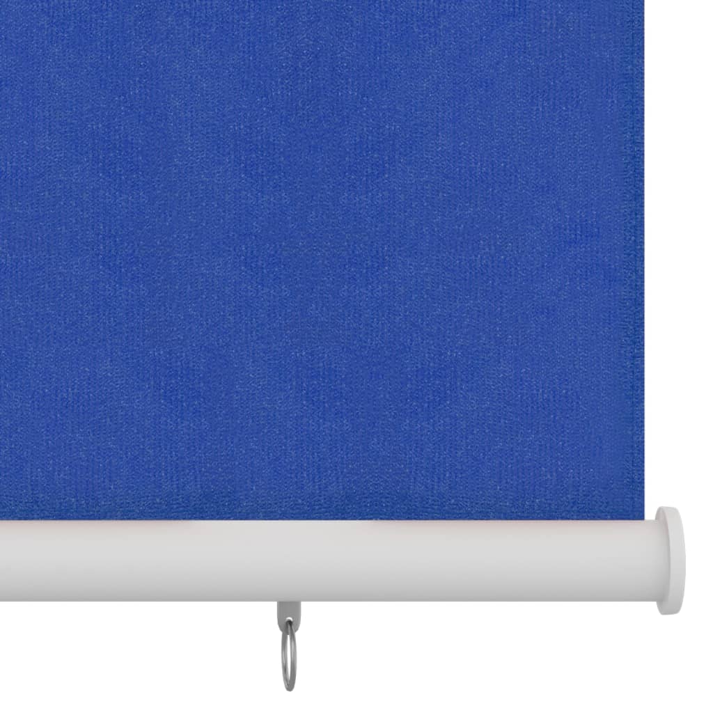 vidaXL Rolgordijn voor buiten 60x140 cm HDPE blauw