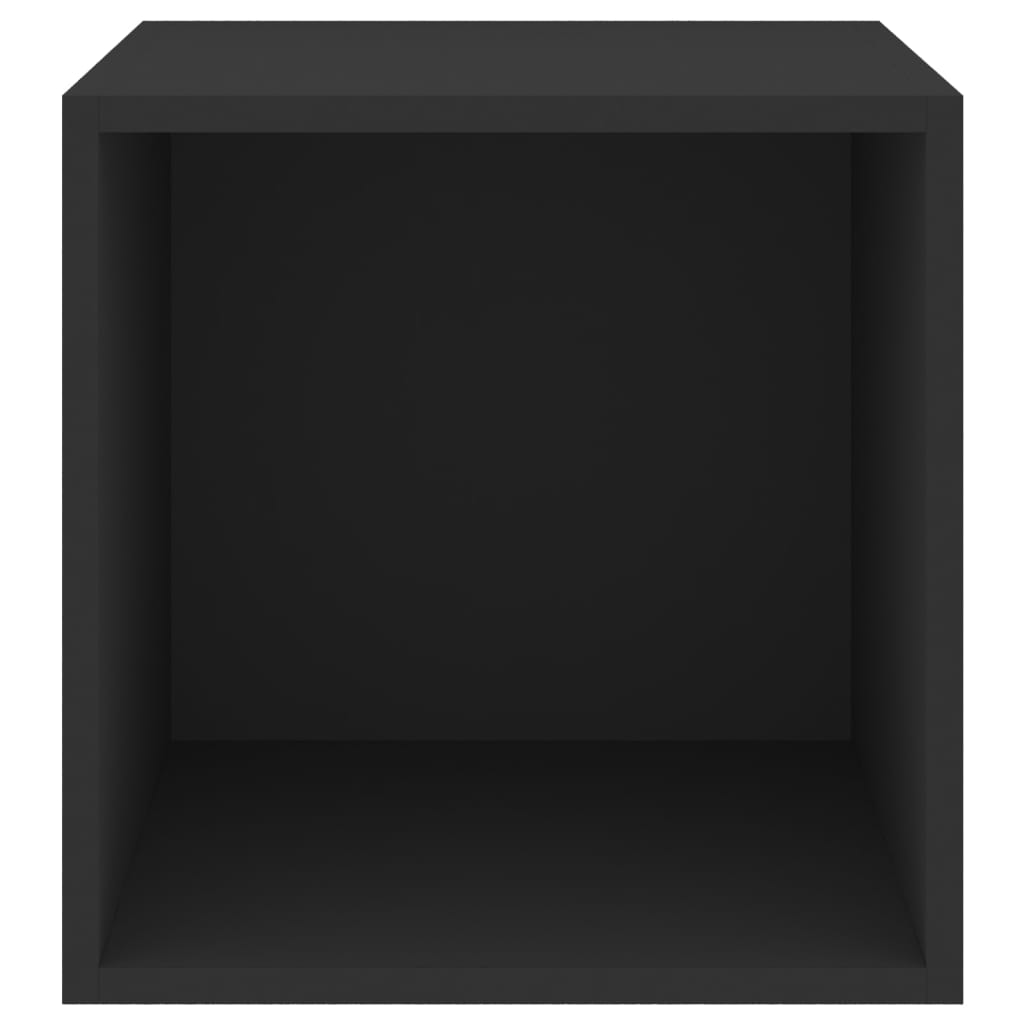 vidaXL Wandkast 37x37x37 cm spaanplaat zwart