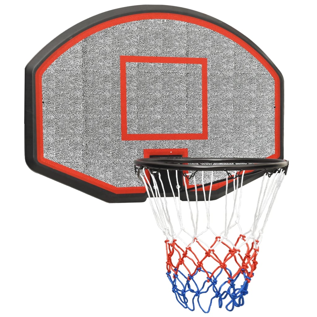 vidaXL Basketbalbord 71x45x2 cm polyetheen zwart
