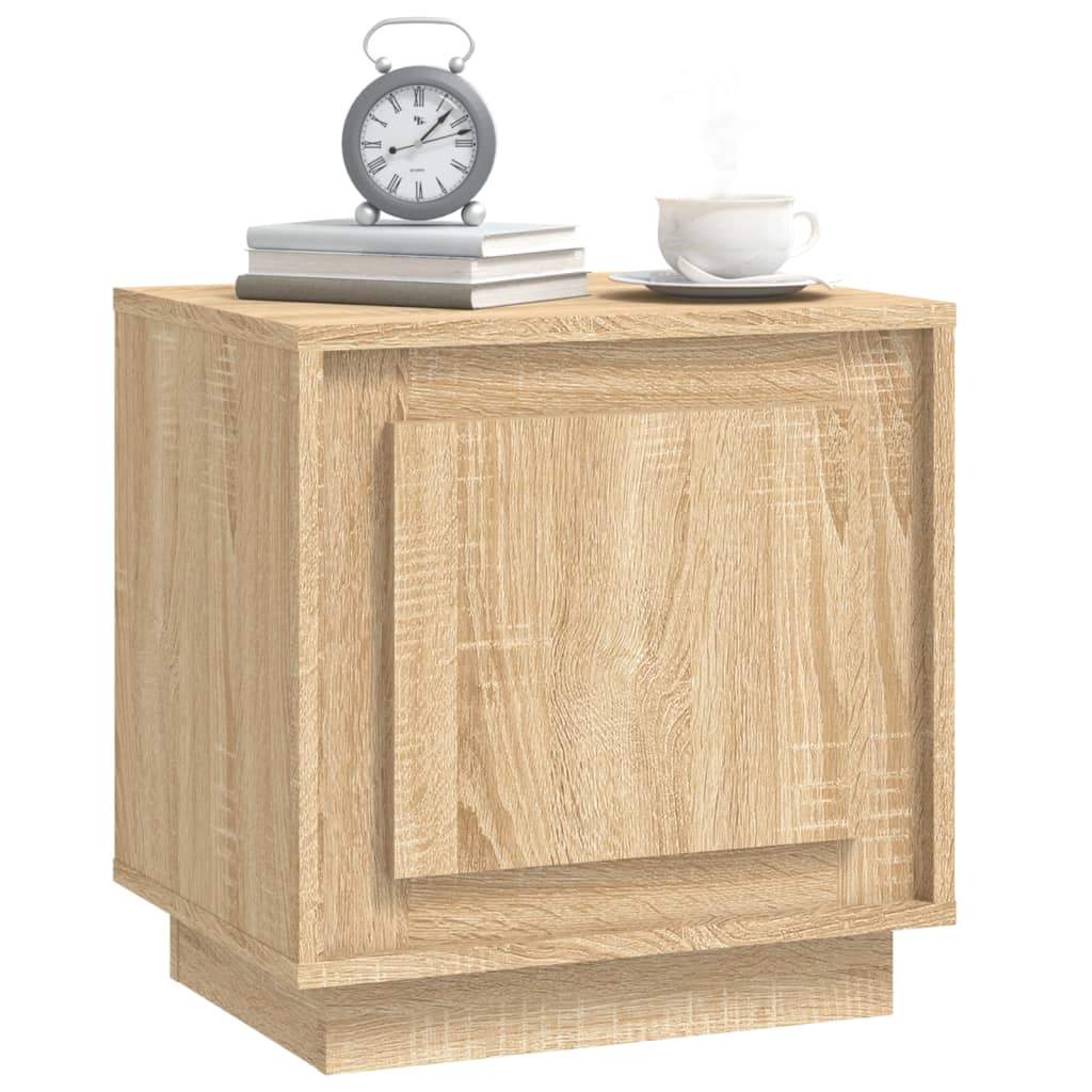 VidaXL Nachtkastje 44x35x45 Cm Bewerkt Hout Sonoma Eikenkleurig Online 