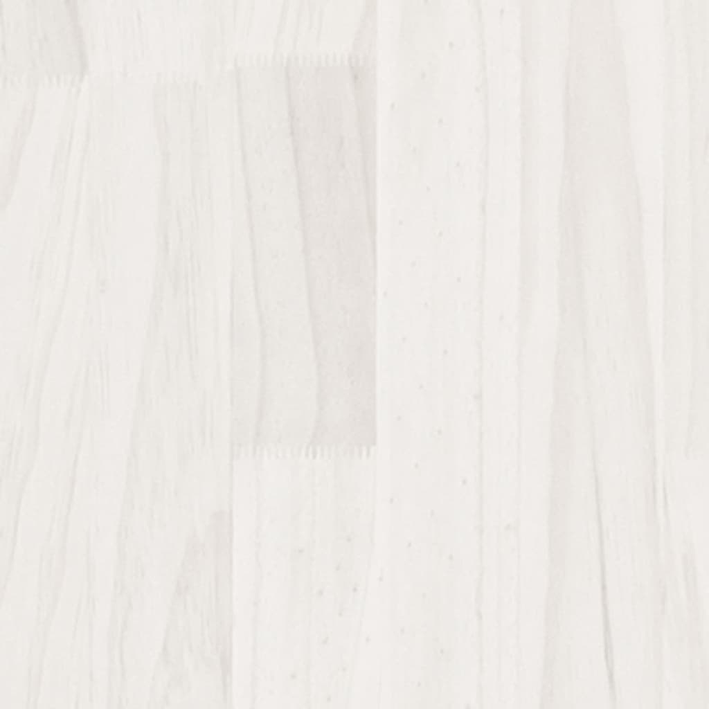 vidaXL Plantenbak 100x50x50 cm massief grenenhout wit