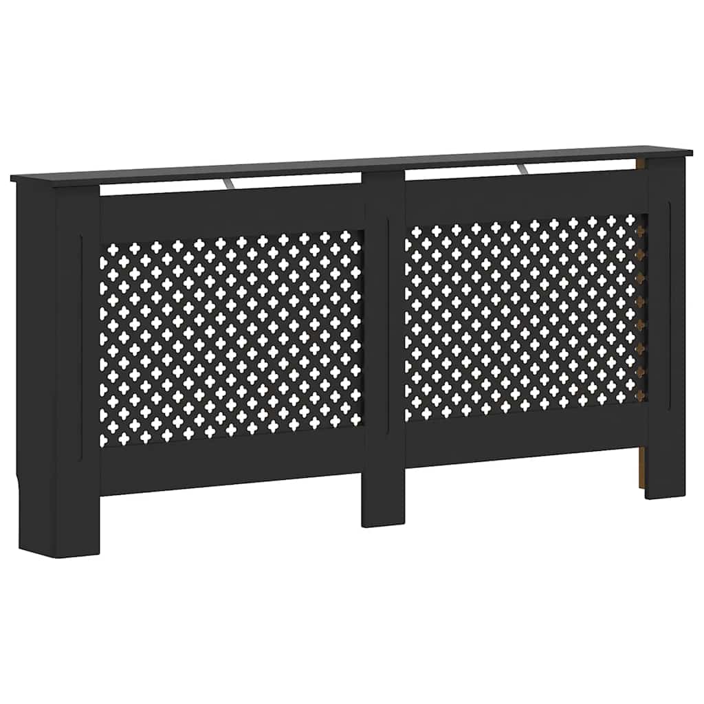 VidaXL Radiatorombouw 112x19x81 cm MDF zwart