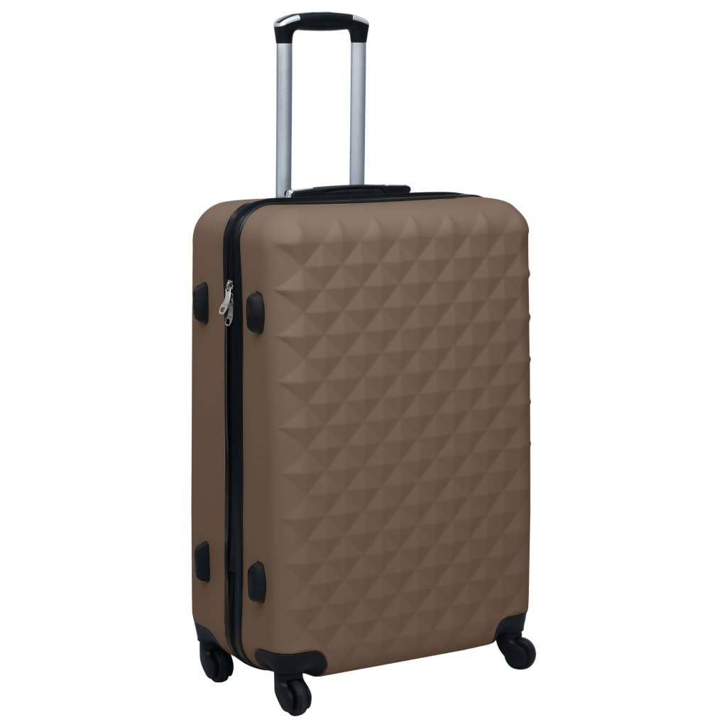 rib Subtropisch Voorwaarde vidaXL 2-delige Harde kofferset ABS bruin online kopen | vidaXL.be