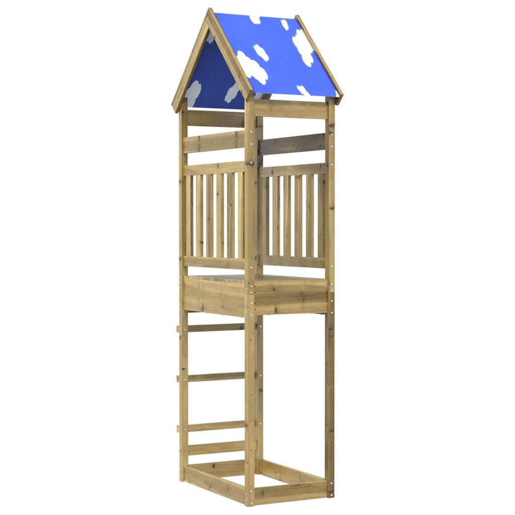 vidaXL Speeltoren 85x52,5x265 cm geïmpregneerd grenenhout